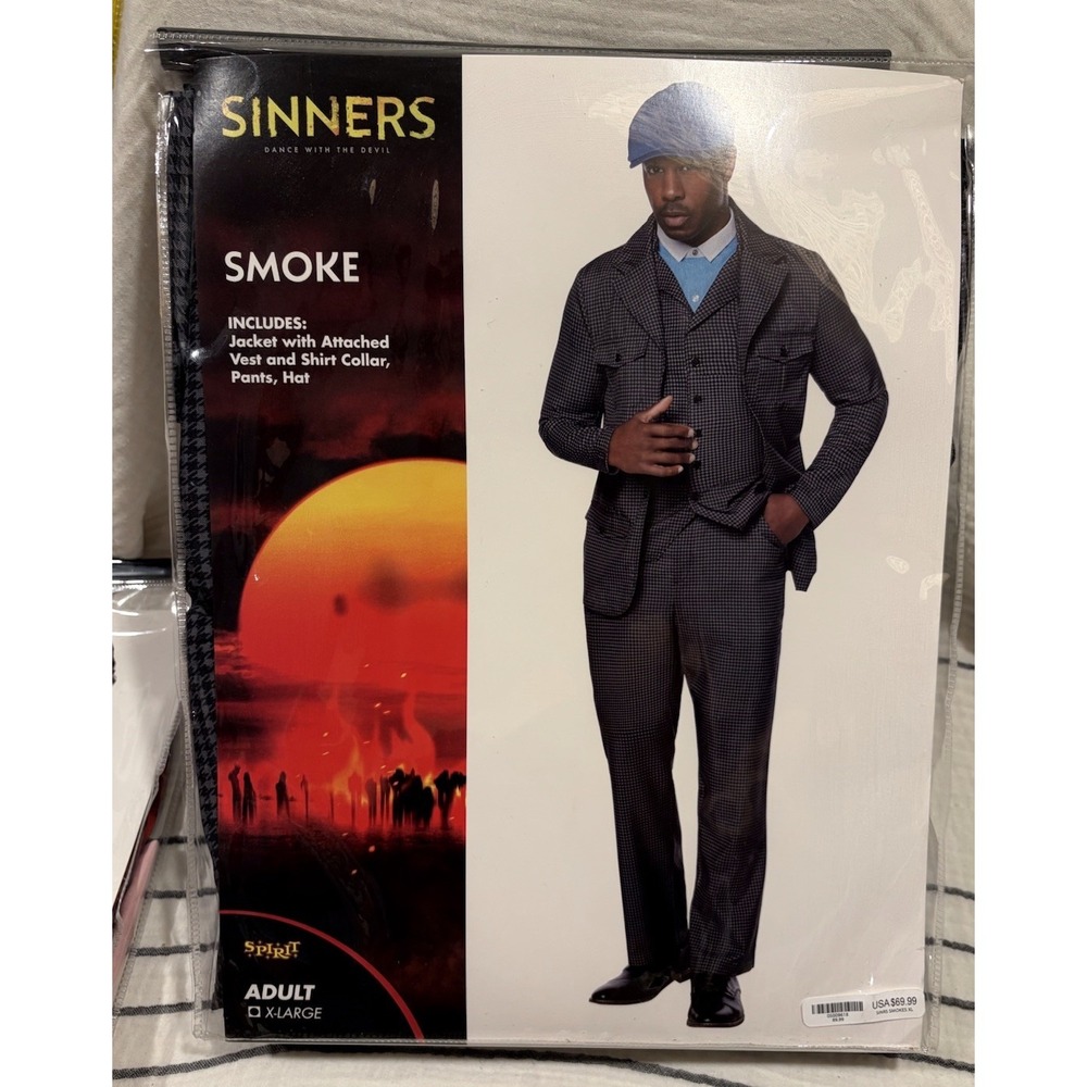 Sinners Smoke Adult X-Large XL Cosplay Costume - Spirit - New